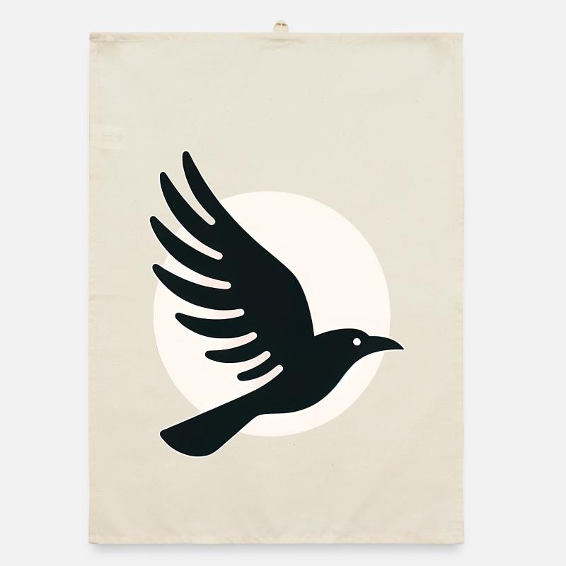 Raven Moon Flight Organic dish towel