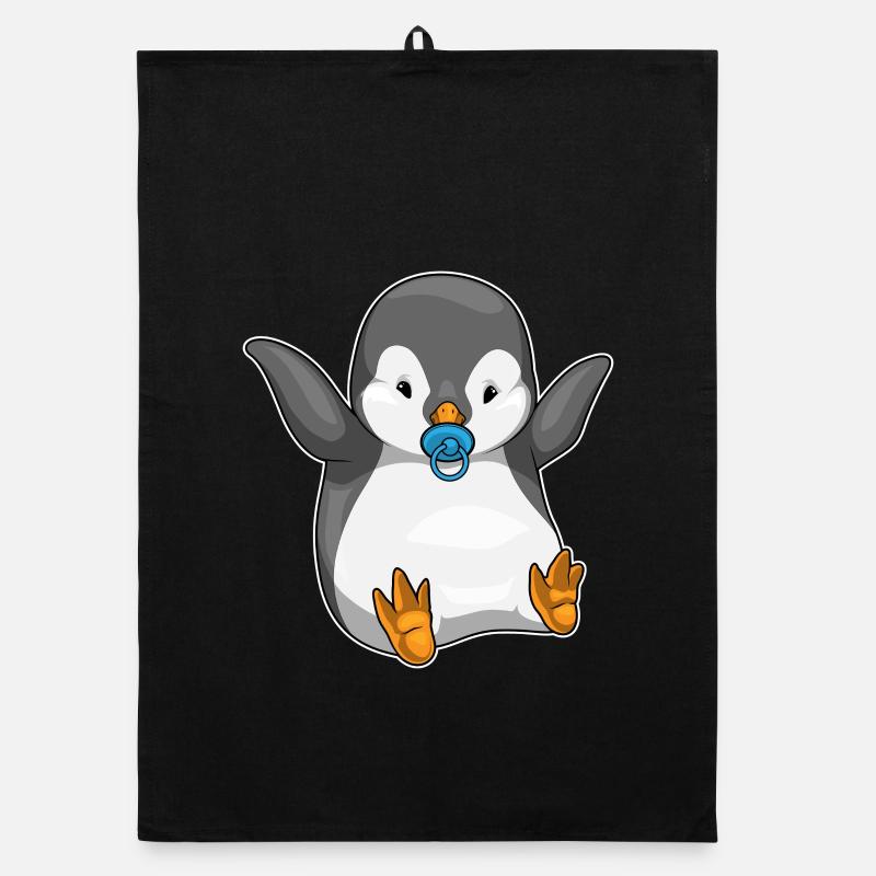 Tétine bébé pingouin Torchon bio