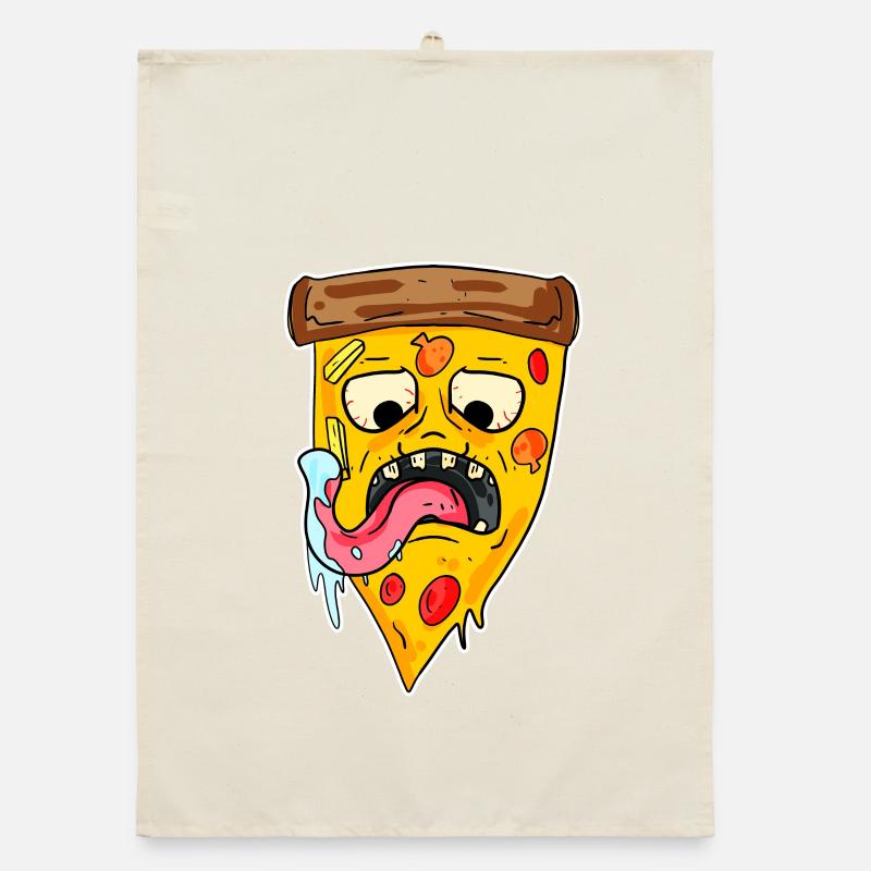 Pizza Monster Organic Geschirrtuch