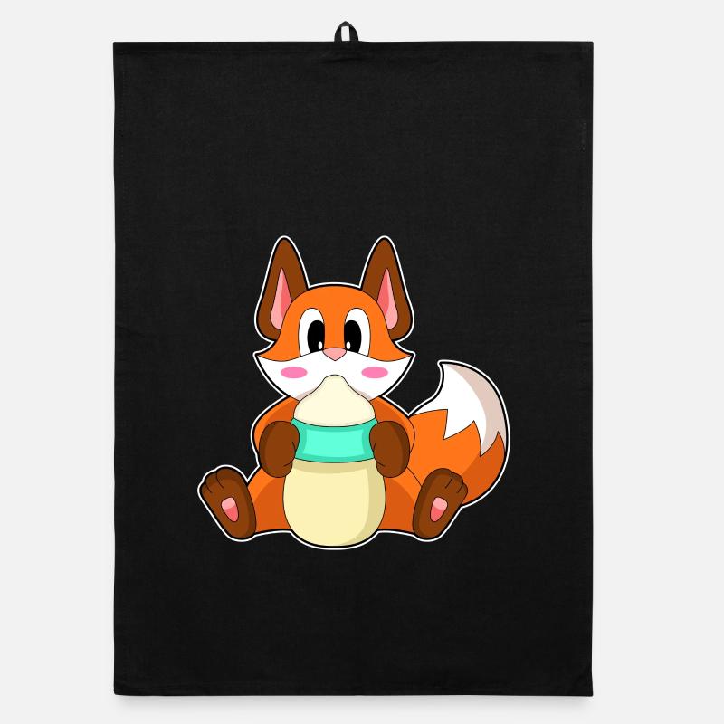Biberon de lait pour bébé Fox Torchon bio