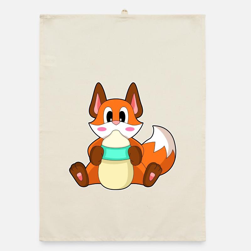 Biberon de lait pour bébé Fox Torchon bio