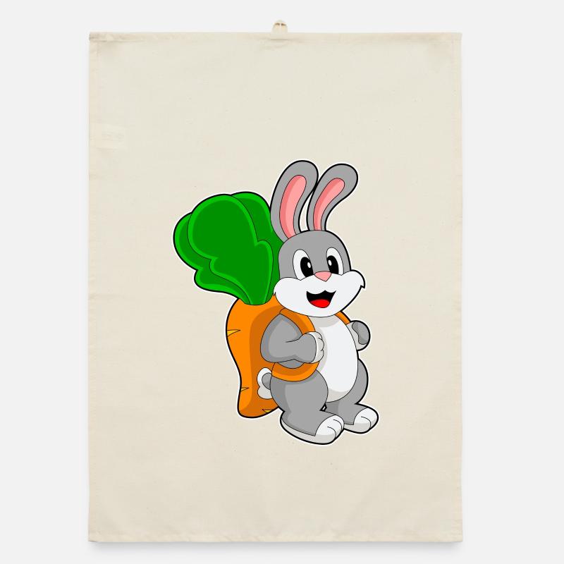 École de sac à dos lapin étudiant Torchon bio