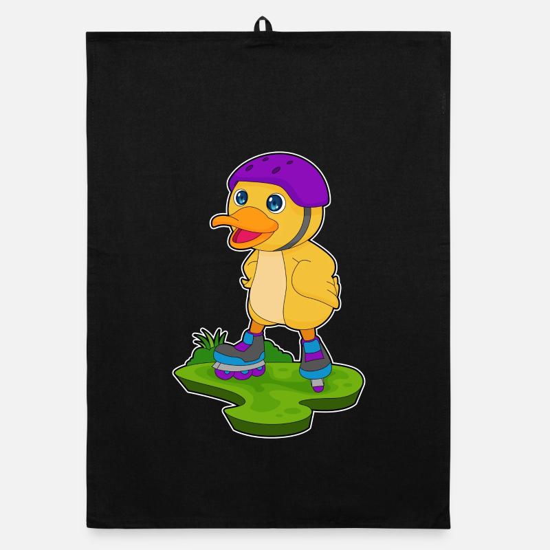 Ente Inline skating Inline skates Organic Geschirrtuch