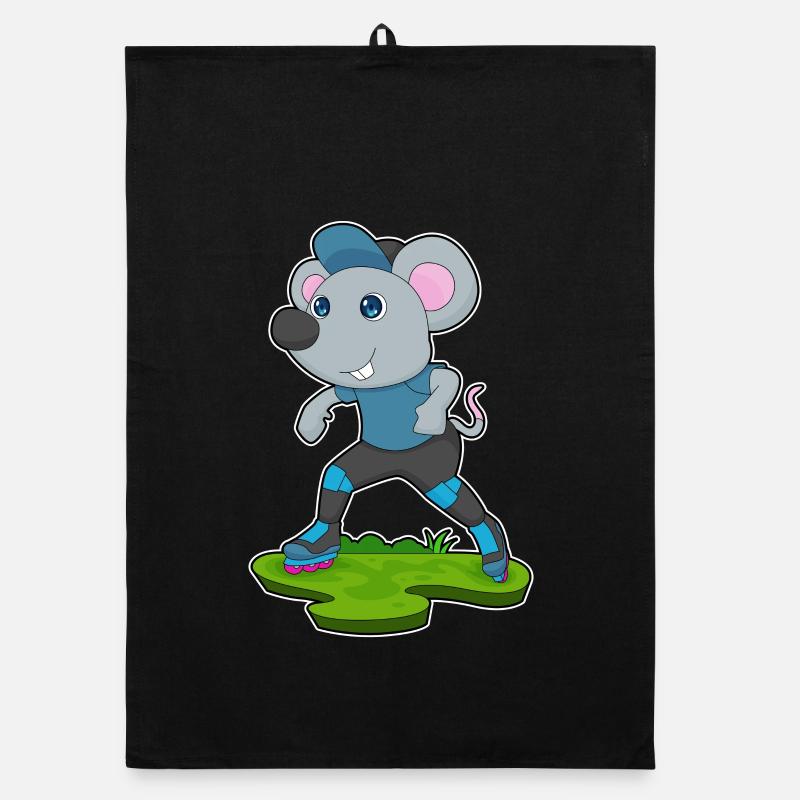 Maus Inline skating Inline skates Organic Geschirrtuch
