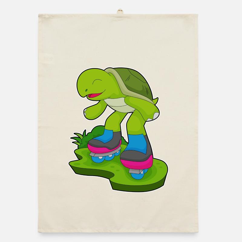 Turtle Inline skating Inline skates Organic dish towel