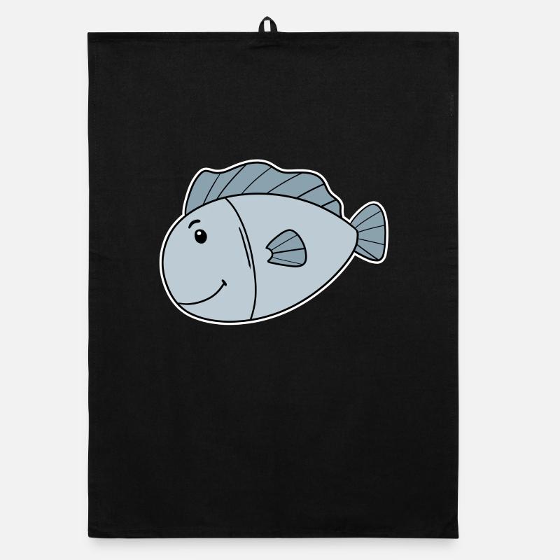 Poisson Océan Motif De Poisson Torchon bio