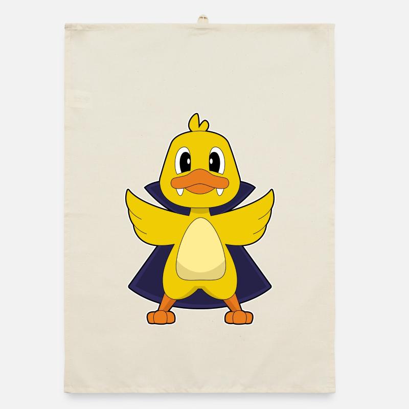 Duck Vampire Organic dish towel