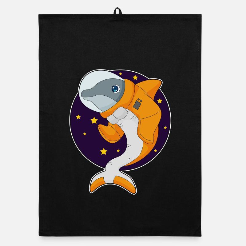 Dauphin Astronaute Espace Torchon bio