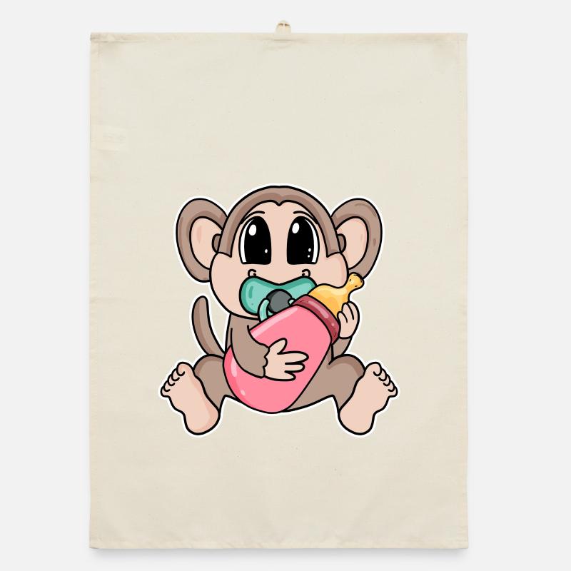 Bébé singe Torchon bio