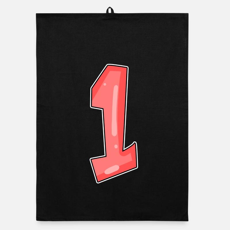1 red Organic dish towel