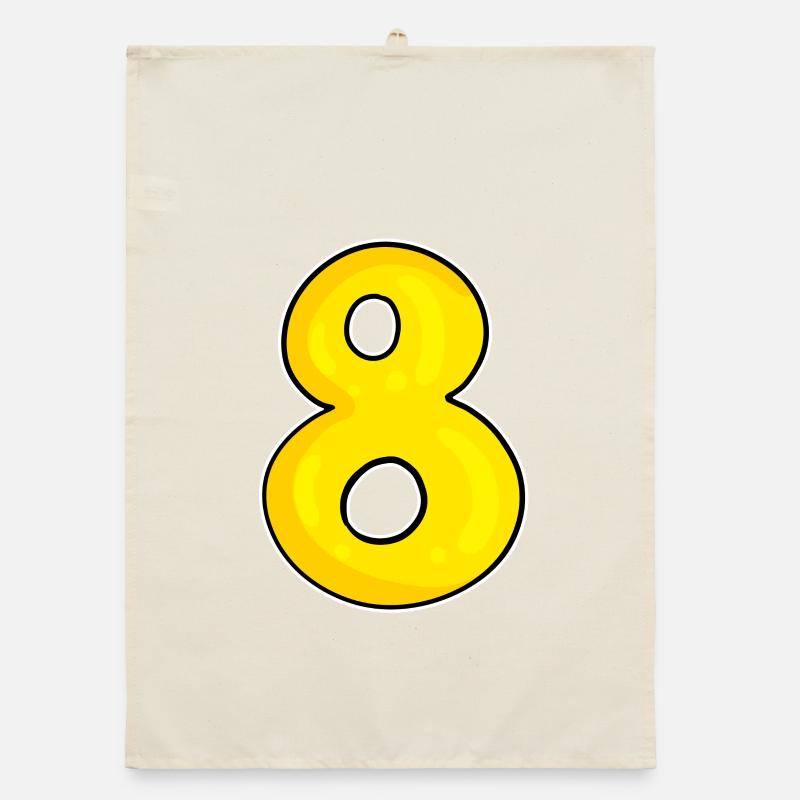 Number 8 Number Eight Organic dish towel