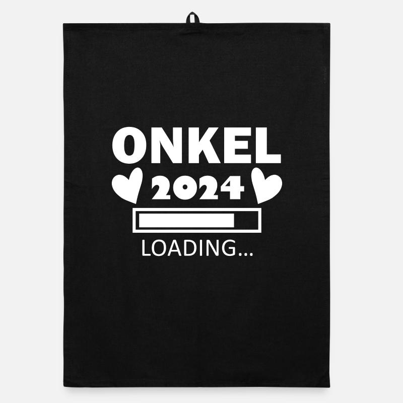 Onkel 2024 - Onkel werden - Onkel Geschenk Organic Geschirrtuch