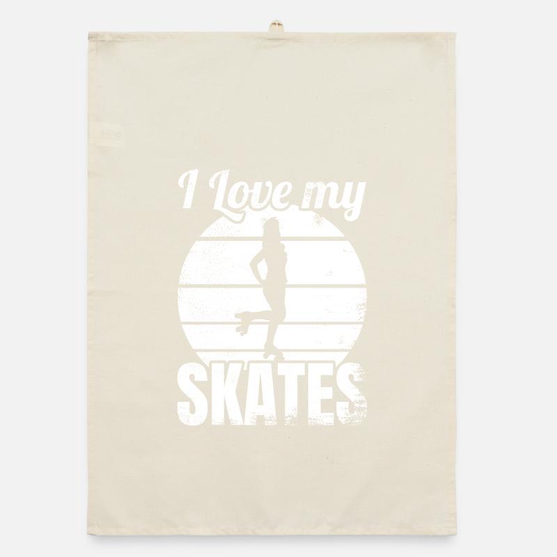 Roller Skating Lover Organic dish towel