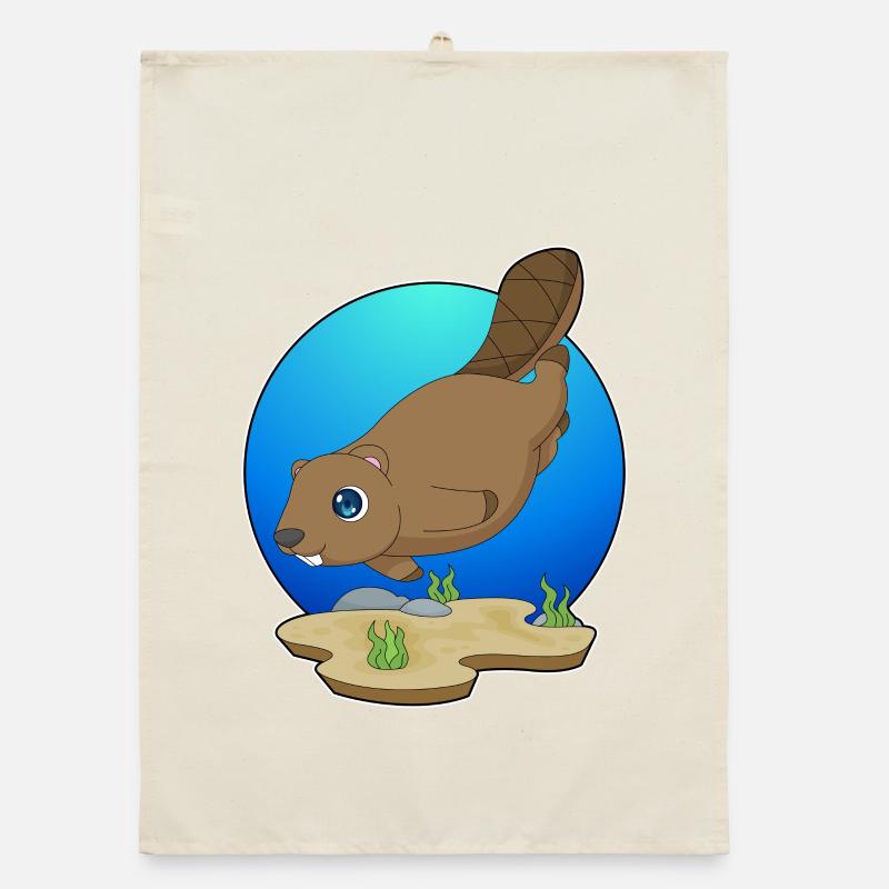 Beaver Diver Plongée Torchon bio