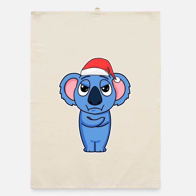 Koala Weihnachten Organic Geschirrtuch