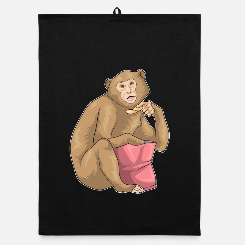 Monkey Potato Chips Organic dish towel