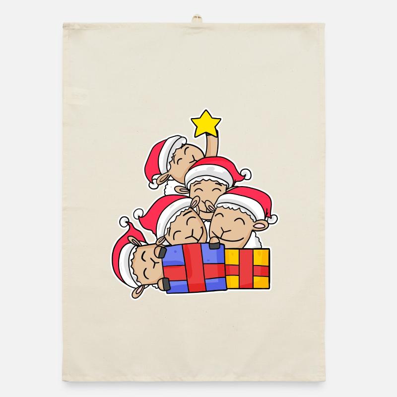 Sloth Christmas Tree Christmas Organic dish towel