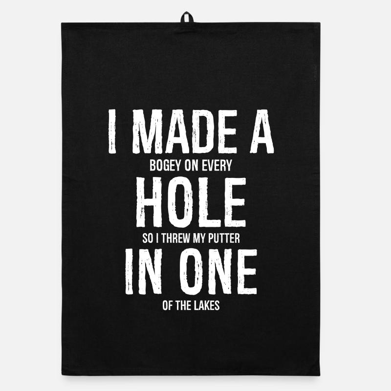 Ich habe ein Hole-in-One-Golfhemd gemacht Organic Geschirrtuch