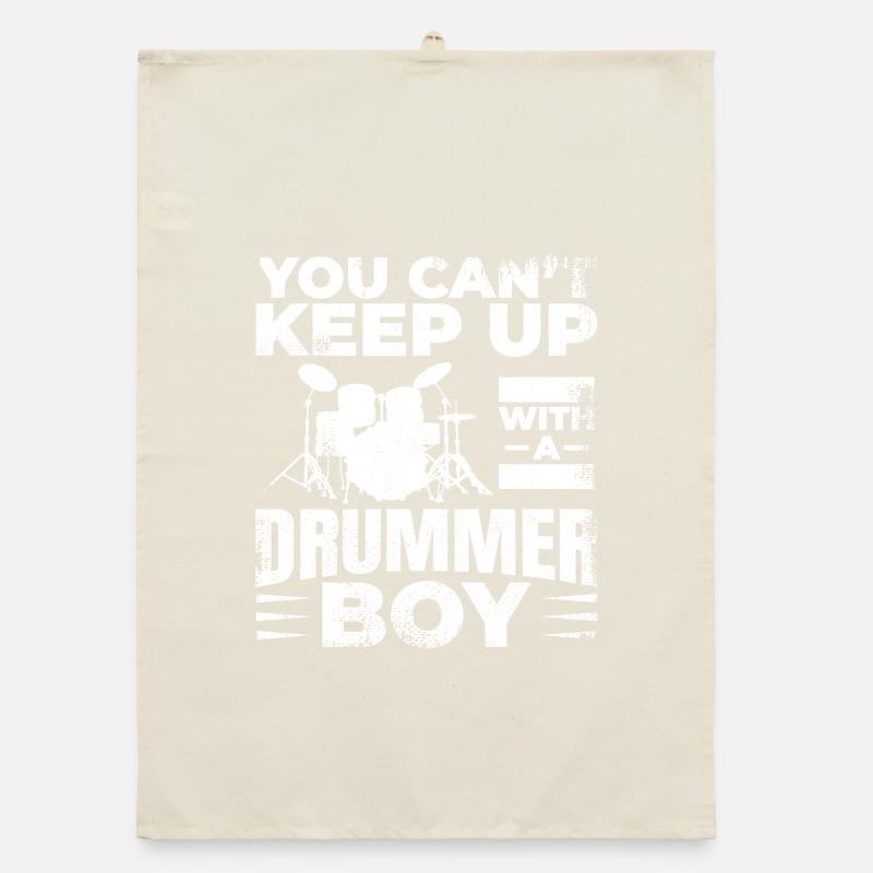Drummer Junge Organic Geschirrtuch
