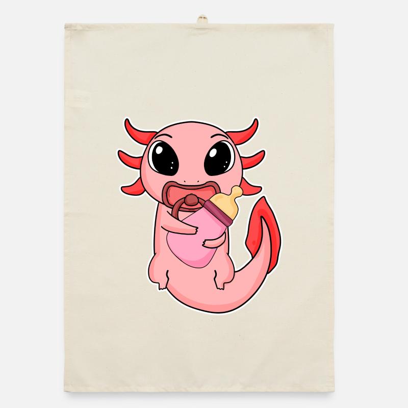 Motif d’axolotl bébé Torchon bio