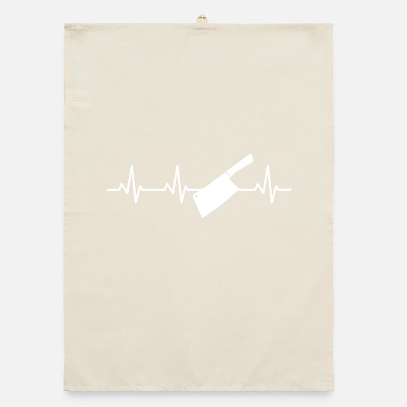 Cleaver heartbeat Organic dish towel