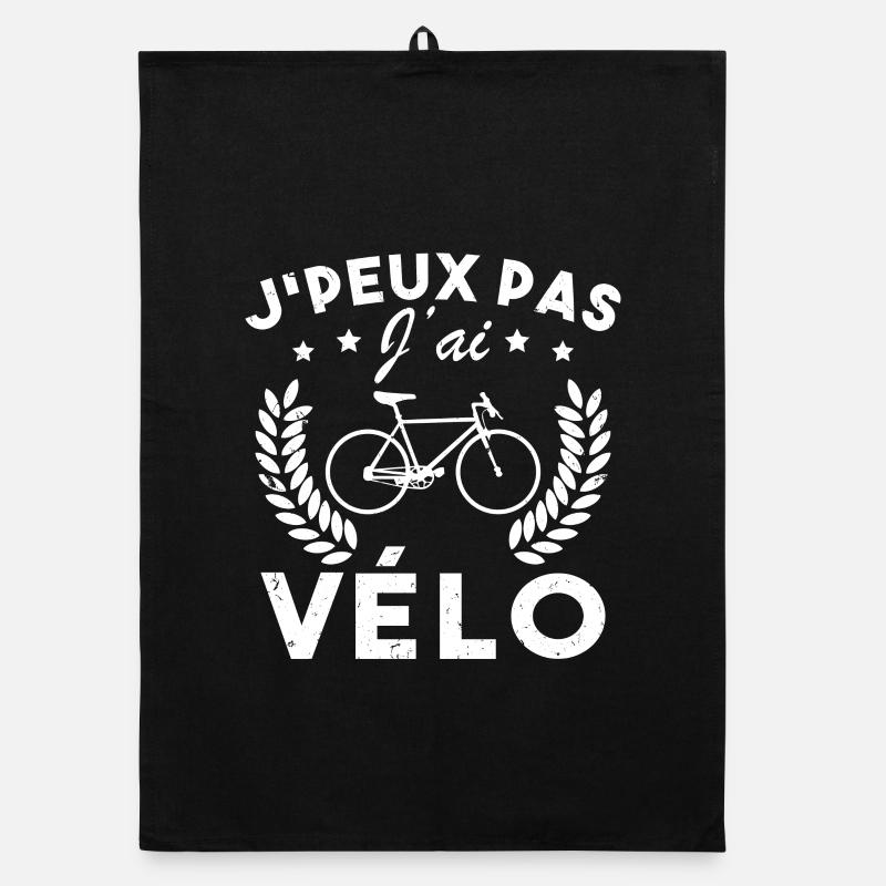 I can't I have a bike Organic dish towel