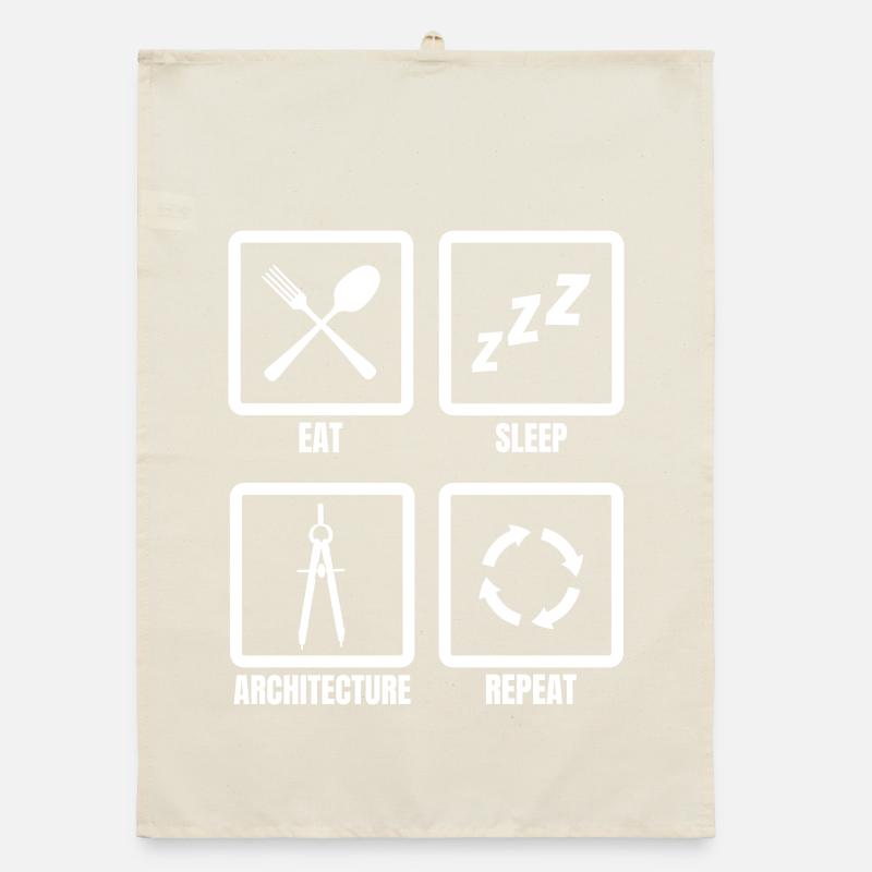 Eat Sleep Architecture Repeat Organic dish towel