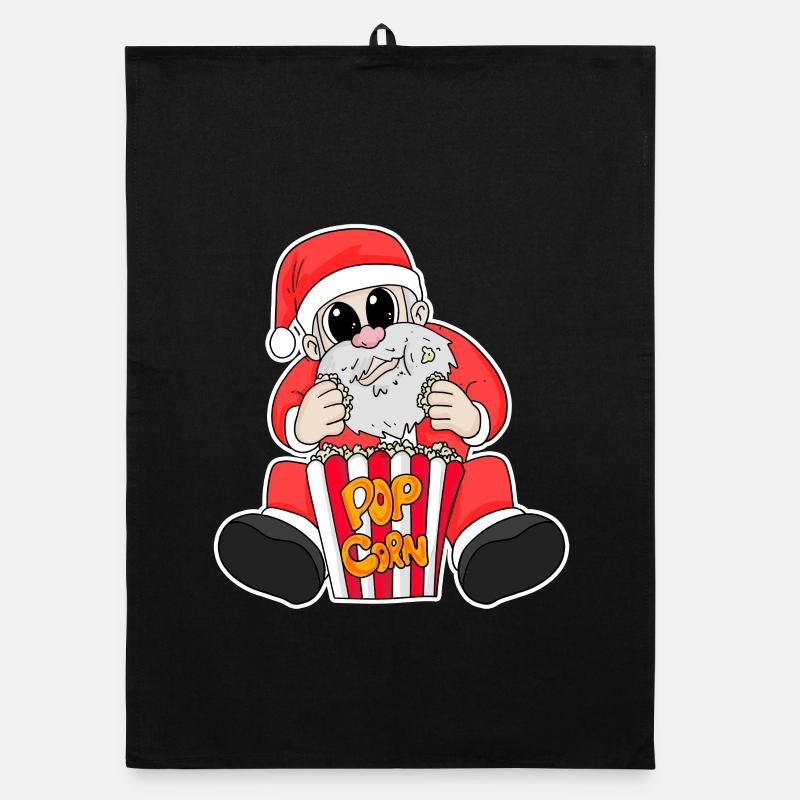 Père Noël Popcorn Noël Torchon bio