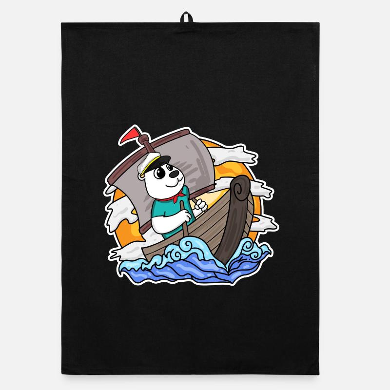 Captain Sailor Bear Organic dish towel