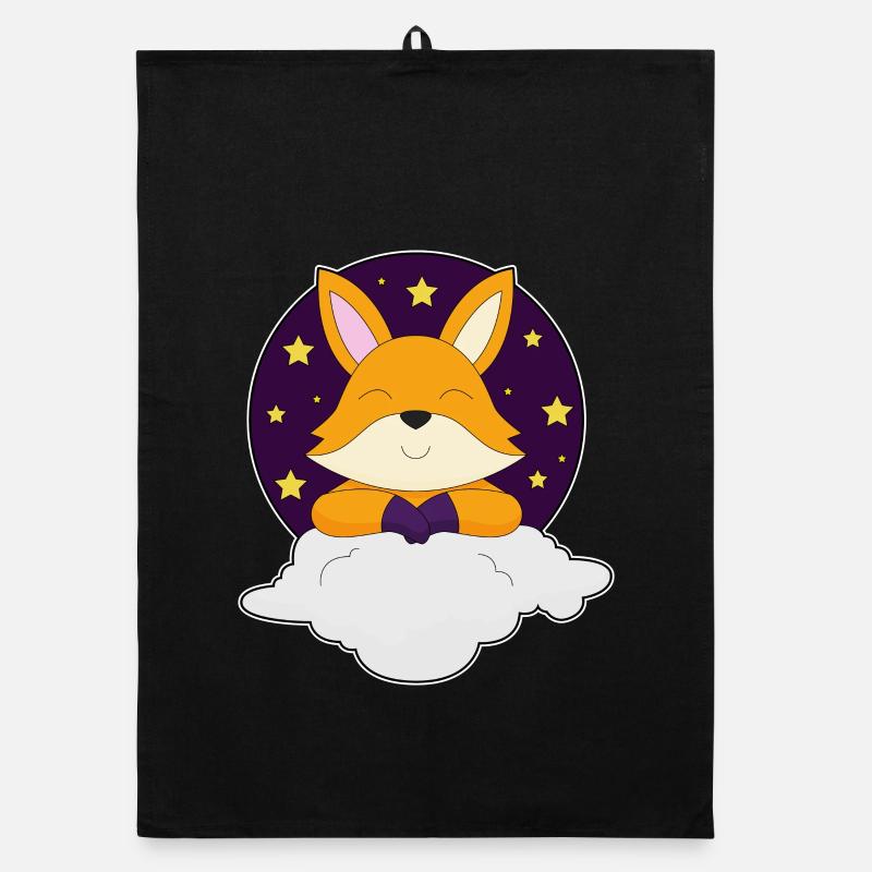 Fox Clouds Organic dish towel