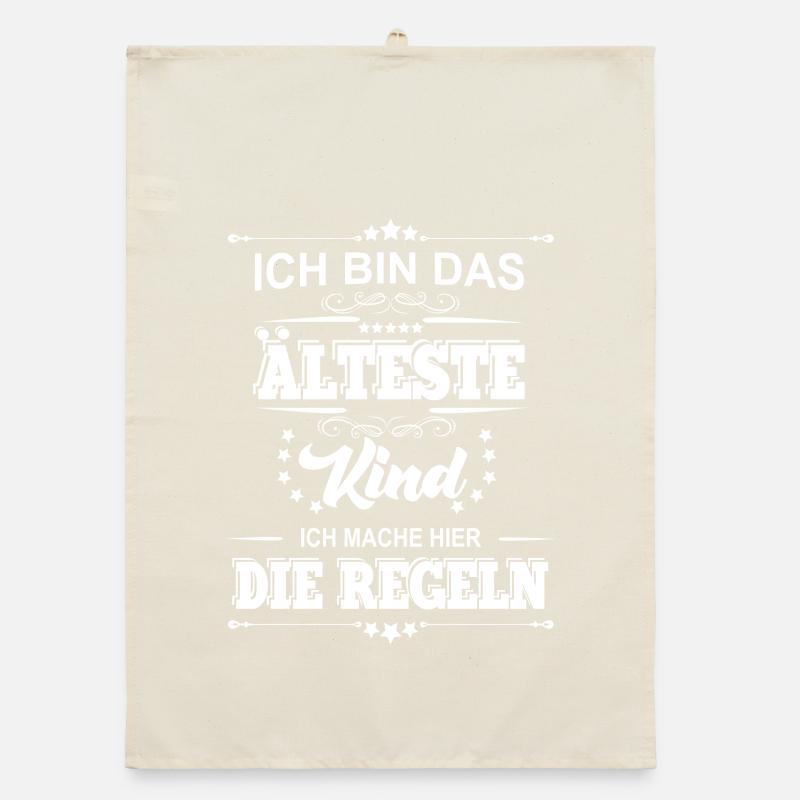 ich bin das älteste Kind ich mache die Regeln Organic Geschirrtuch