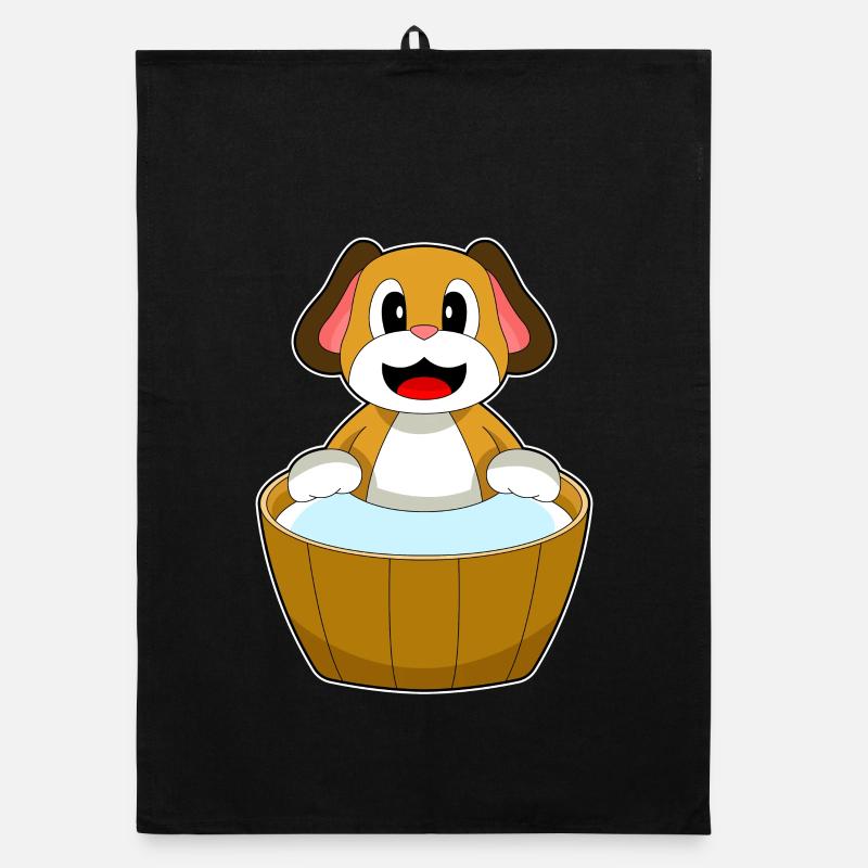 Baignoire de bain pour chien Torchon bio