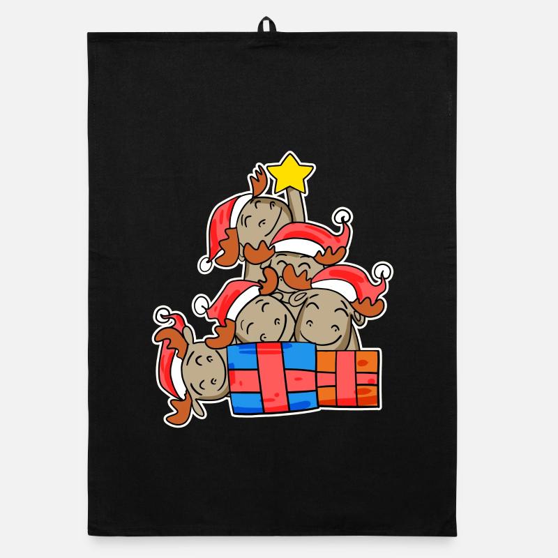 Orignal arbre de Noël Noël Torchon bio