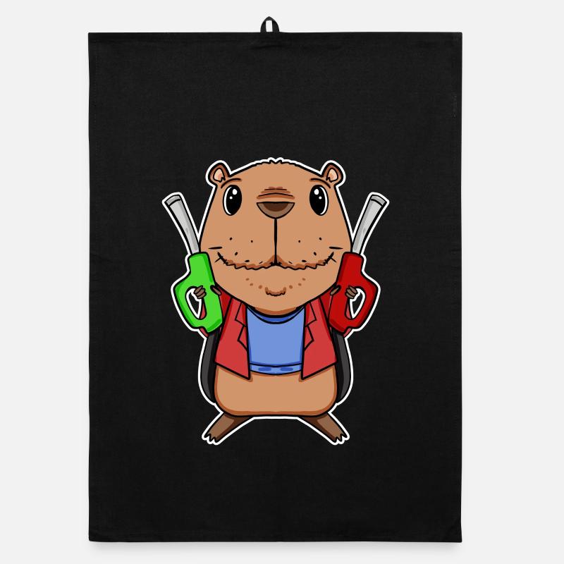 Capybara Capybara Pompiste Torchon bio