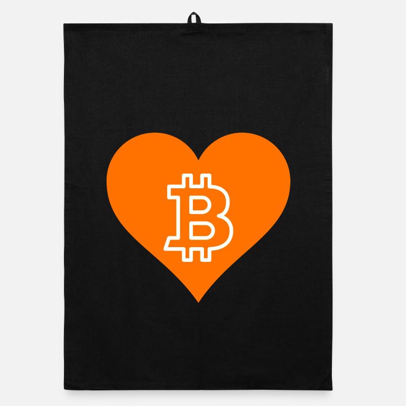 J’adore Bitcoin Orange Torchon bio