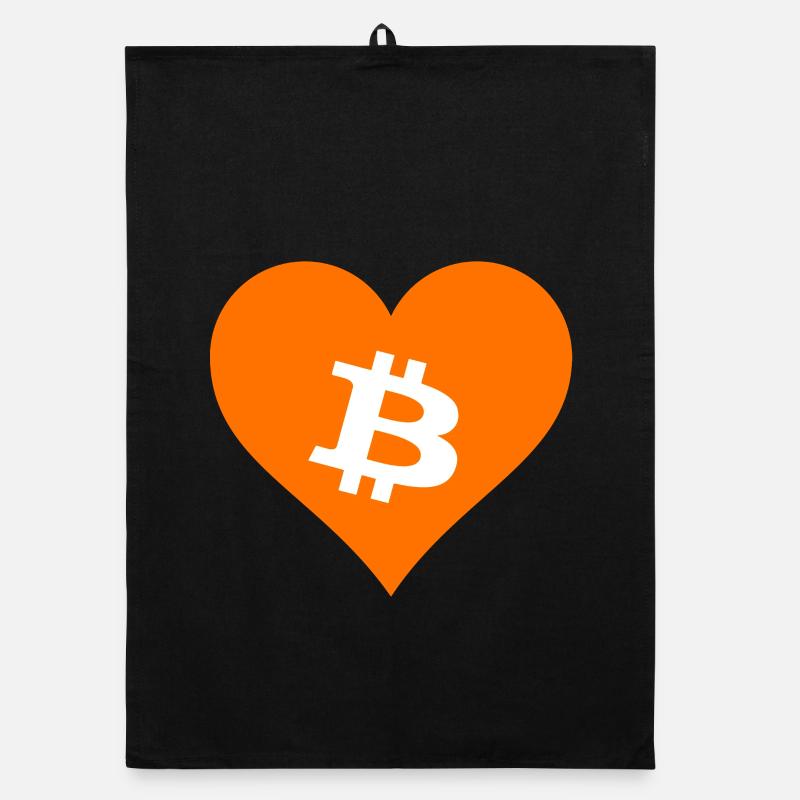 Bitcoin Crypto Cryptocurrency Splash Organic dish towel