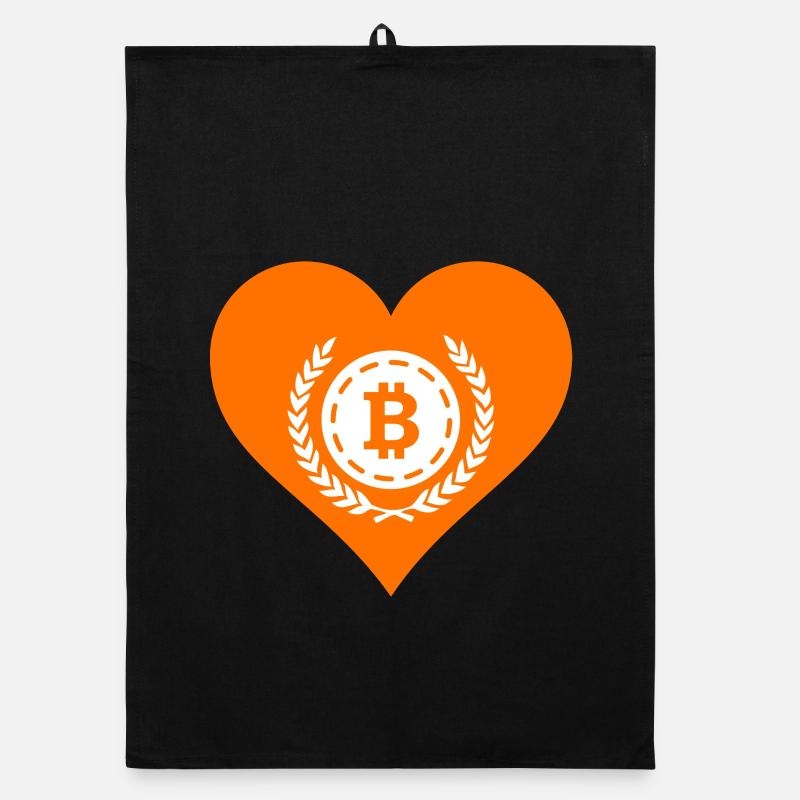 Bitcoin Crypto Cryptocurrency Splash Organic dish towel