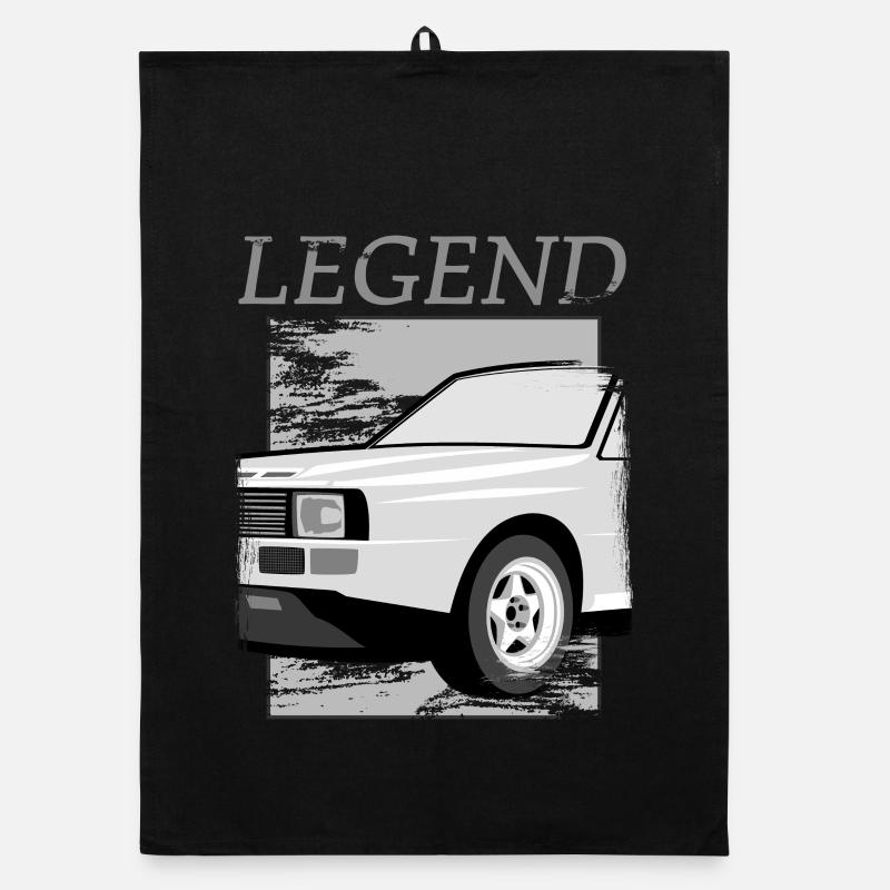 Rally Sport Quattro S1 E1 - Organic Geschirrtuch - Schwarz