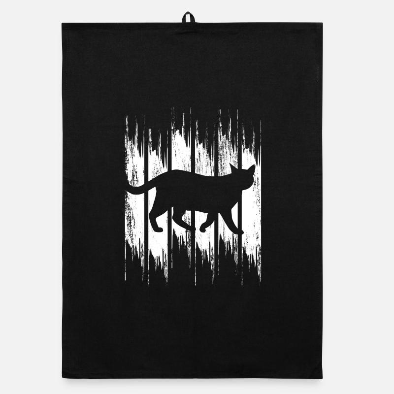 Funny Cat Organic dish towel
