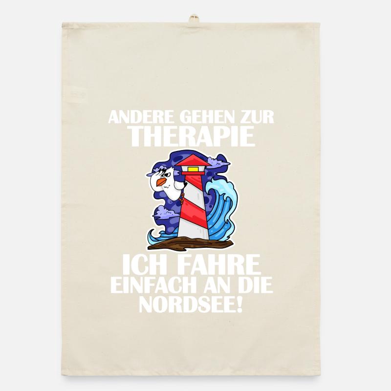 Nordsee Spruch Organic Geschirrtuch