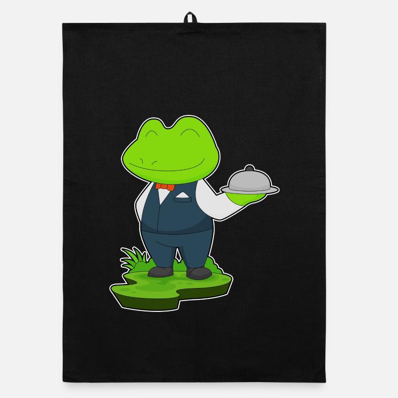 Frosch Koch Servierglocke Kochen Organic Geschirrtuch