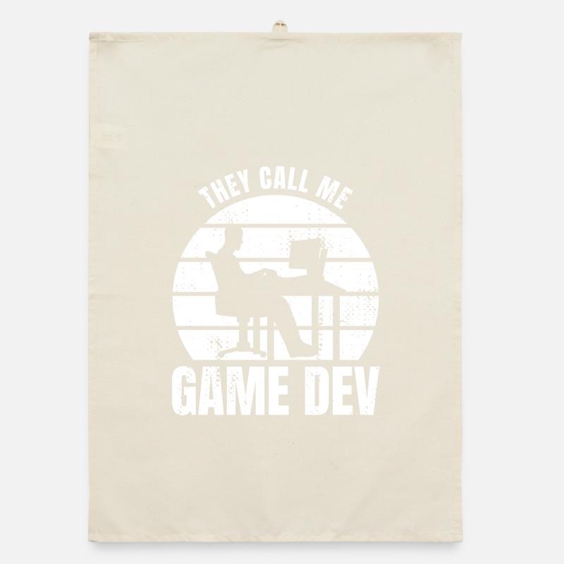 They Call Me Game Dev Organic dish towel