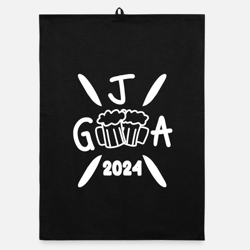 2024 Junggesellenabschied Crew Feier Organic Geschirrtuch