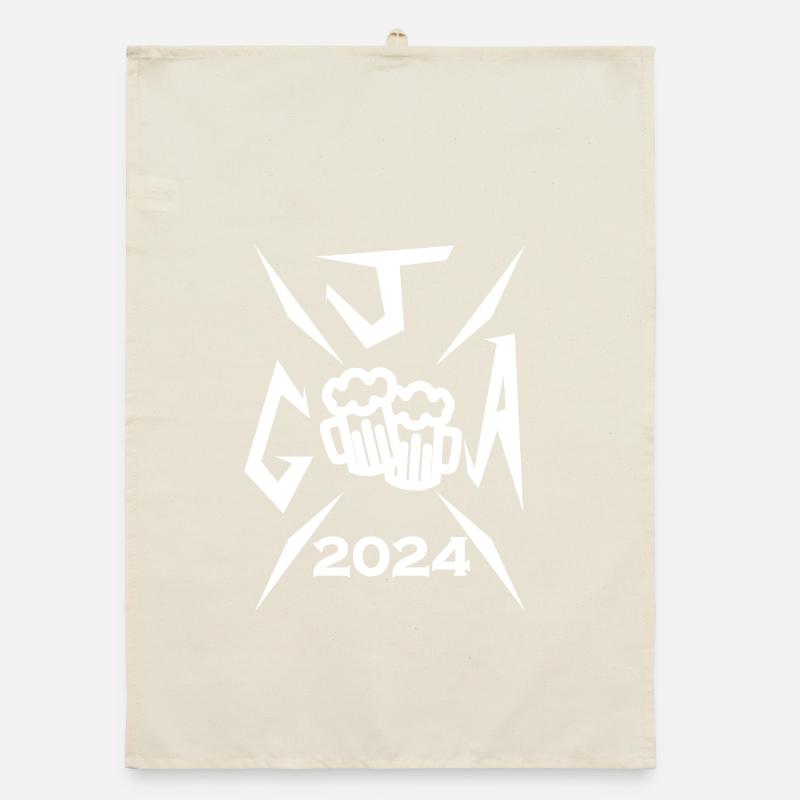 2024 Junggesellenabschied Crew Feier bier Organic Geschirrtuch