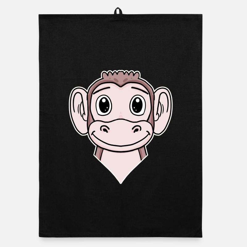 Tête D’Animal, Tête D’Animal, Singe Torchon bio