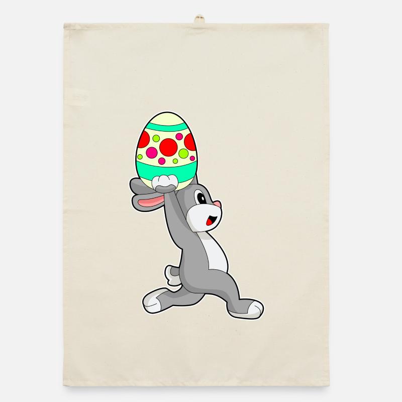 Jogging de Pâques avec un lapin Torchon bio