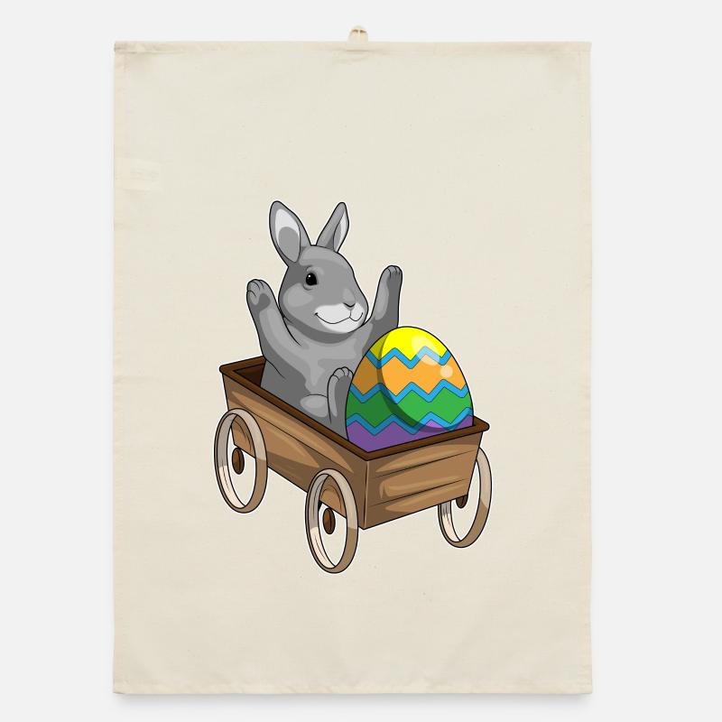 Œuf de Pâques Bunny Torchon bio
