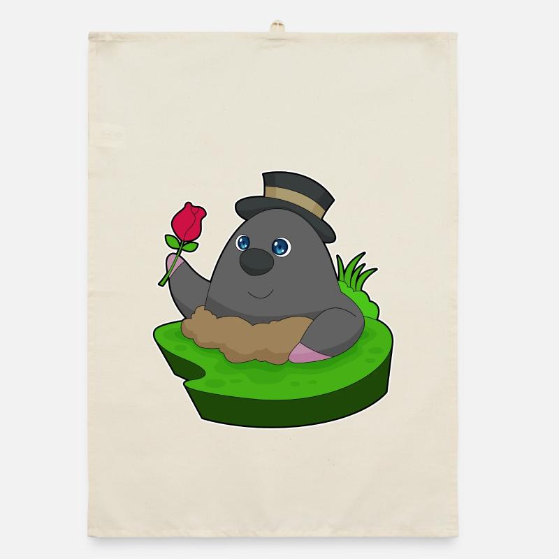 Mole Rose Organic dish towel