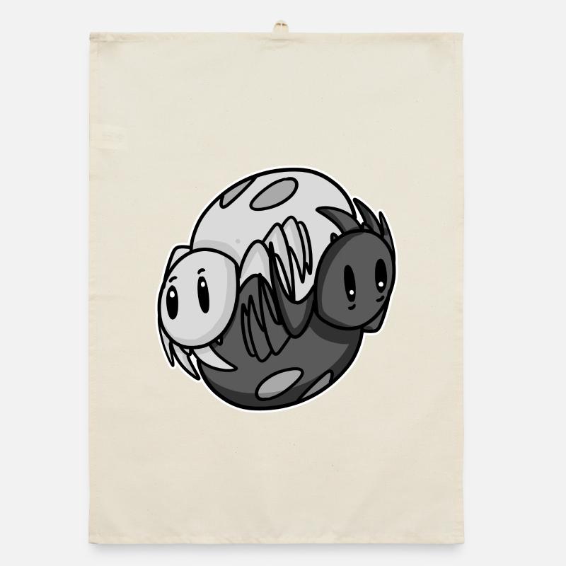 Yin Yang Spider Organic dish towel
