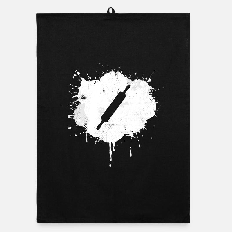 Rolling Pin Drawing Organic dish towel